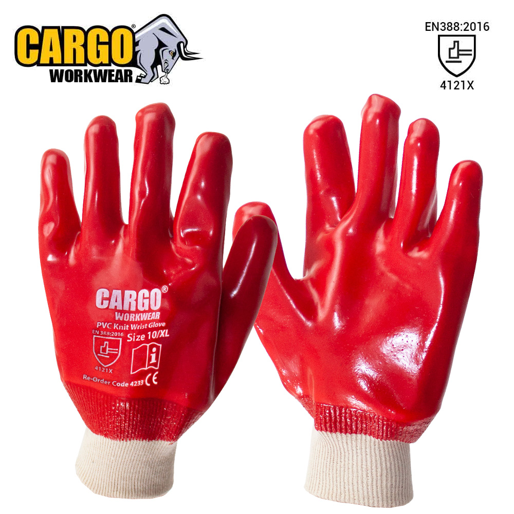 Cargo Smooth PVC Knit Wrist Glove | WorkWear Experts